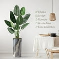 thumbnail image 3 of Artificial Tree in Modern Planter, Fake Bird of Paradise Silk Tree for Indoor and Outdoor Home Decoration - 67" Overall Tall (Plant Pot Plus Tree), 3 of 4
