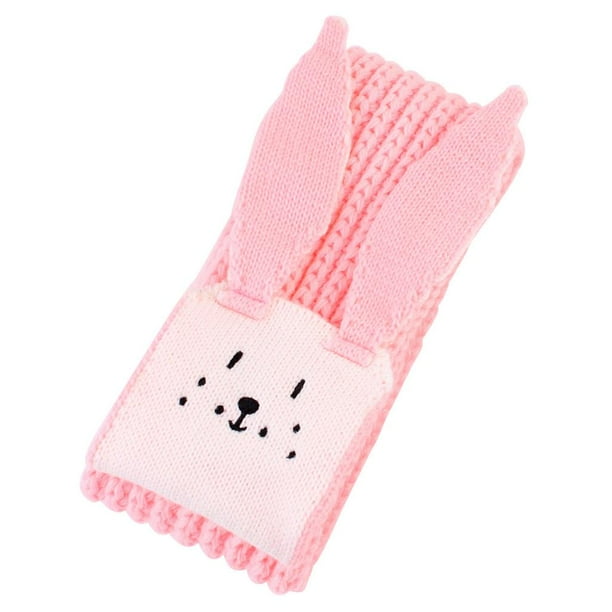 Bufanda cálida de algodón para niños, bufanda para niño y niña, chal de invierno, bufandas para el cuello, rojo, azul, camello, negro, azul y rosa Rosado