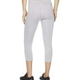 thumbnail image 3 of Reebok Womens Branded Capri Compression Athletic Pants, Grey, Small, 3 of 5