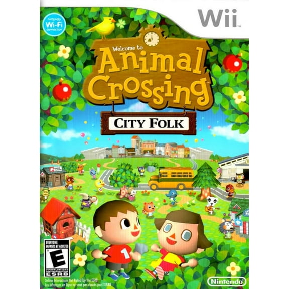 Restored Animal Crossing: City Folk (Nintendo Wii, 2008) (Refurbished)