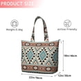 thumbnail image 4 of Brown Triangular Geometric Pattern Travel Tote Bags for Women Carry On,Large Weekender Bags for Women Travel,Multi Functional Duffle Bag for Work,Shopping,Sports, 4 of 5