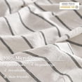 thumbnail image 4 of JOLUSERE White Black Striped Duvet Cover King Set,3-Piece Stripes Pattern Breathable Microfibre Comforter Cover, 4 of 7