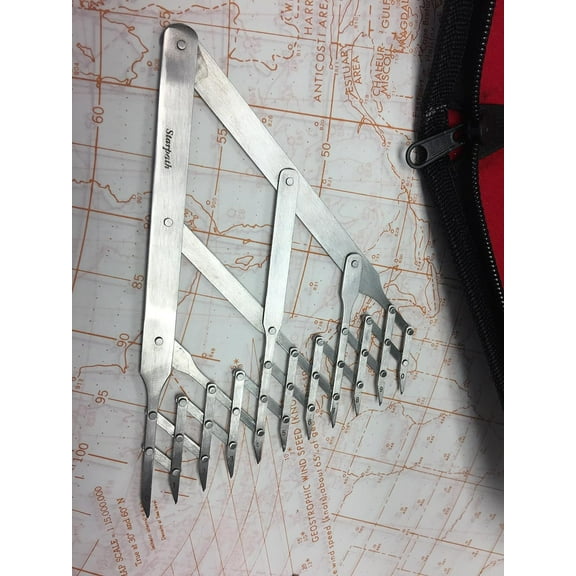 Ten-Point Spacing Dividers, 6" Tall, Stainless Steel