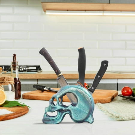 

Vikudaty Skull Knife Stand For Kitchen Knife Kitchen Knife Holder Tool Skull Decoration 2022 kitchen