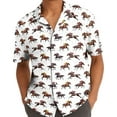 thumbnail image 5 of Retro Horse Racing Hawaiian Shirts For Men Casual Vintage Horse Mens Hawaiian Shirts Short Sleeve Button Down Shirt 1, 5 of 7