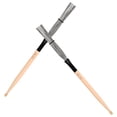 thumbnail image 4 of 1 Paire Brosse à Tambour Fil Brosse Instrument de Percussion Acier au Carbone Fil Brosse, 4 of 6