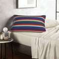 thumbnail image 6 of Naloa Mexican Blanket stripes Pillowcase, Cool Pillowcase, Lightweight, Breathable, Skin Friendly Pillowcase, Hidden Zipper (No pillow core)-20"x30", 6 of 6