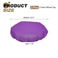 thumbnail image 2 of Uxcell 7.1" x 7.1" Soft Mini Flash Diffuser Cap, 2 Pack Universal Elastic Flash Diffuser Cover for Nikon DSLR Camera Flashlight, Purple, 2 of 6
