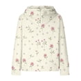 thumbnail image 7 of Mercatoo Trendy Hoodies for Teen Girls Flowers Graphic 𝐇ooded Sweatshirts Gradient Long Sleeve Fall Winter Oversized Hoodie, 7 of 7
