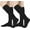 Black, variant on Wukang 2 Pairs Zipper Compression Socks 15-20 mmHg Closed Toe Compression Stocking for Women and Men