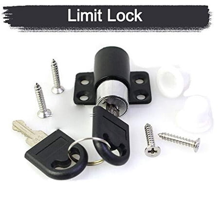 Windows Guard Lock Sliding Window Lock Patio Door Lock Black with ...