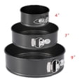 thumbnail image 3 of Tjock rund låsbuckla non-stick kakplatta pizzaplatta flyttbar spänne kolstål bakplatta kakform black, 3 of 5