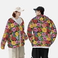 thumbnail image 3 of KLL Daisies Flowers Print Men's Women’s UPF 50+ Sun Protection Outdoor Hoodie Jacket Long Sleeve Fishing Hiking Performance Shirt-Large, 3 of 6