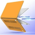 thumbnail image 4 of IBENZER Compatible with 2025 2024 2023 2022 MacBook Air 13 inch Case M4 A3240 M3 A3113 M2 A2681, Hard Shell Case with Keyboard Cover & Screen Film for Mac Air 13.6", Marigold, W-MAT13-KK-MAGD+2, 4 of 9