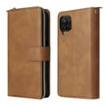 thumbnail image 2 of Feishell for Samsung Galaxy A12 (6.5 inch) Wallet Case for Women Men,Premium PU Leather Magnetic Clasp Zipper 9 Card Slots Folio Flip Holder Shockproof Purse Phone Case with Wrist Strap,Brown, 2 of 8