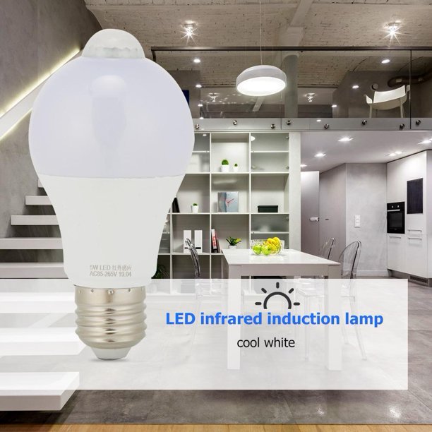 5/3/9/12W bombillas LED PP altamente transparentes 86-265V Cuerpo humano Inducción Lámparas de ahorro de energía Iluminación para el hogar