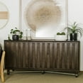 thumbnail image 2 of Yosemite Home Decor Rayzah Large Cabinet with Adjustable Shelves, Brown, 2 of 2
