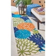 thumbnail image 4 of Nourison Tropical Oasis Indoor/Outdoor Modern Floral Multicolor 4' x ROUND Area Rug, (4' Round), 4 of 10