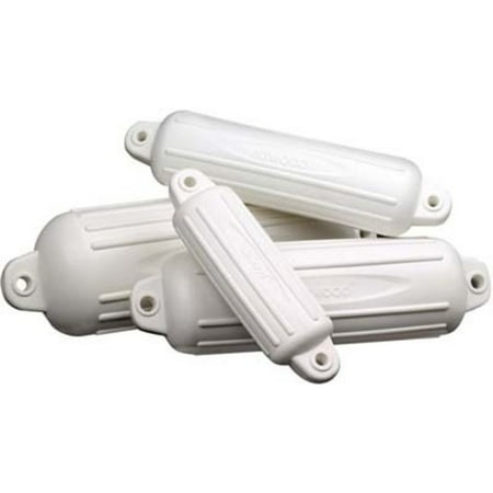 5" x 22" Attwood SoftSide Oval Mooring Fender, White