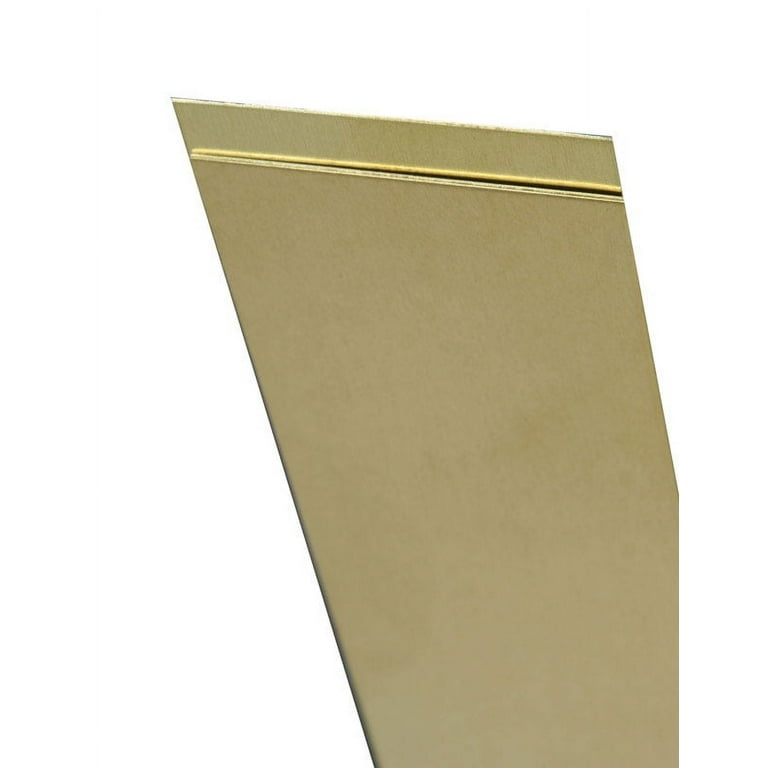 K&S 0.064 in. X 1/4 in. W X 12 in. L Brass Metal Strip K&S 0.064 in. X 1/4 in. W X 12 in. L Brass Metal Strip