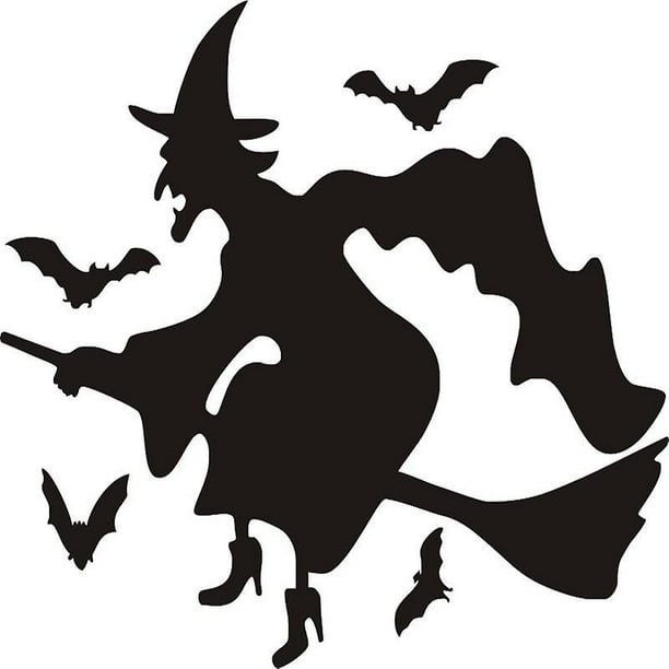Pegatina de Ventana Sombra Fantasma Gigante Halloween TANGJMXG 43 cm x 52 cm