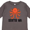 thumbnail image 4 of Inktastic Seattle Octopus Washington Vacation Boys or Girls Long Sleeve Toddler T-Shirt, 4 of 5
