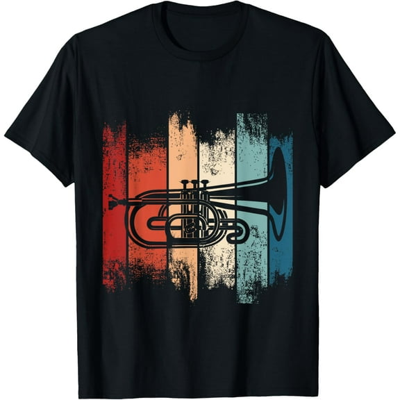 Mellophonist Marching Band Funny Retro Apparel T-Shirt