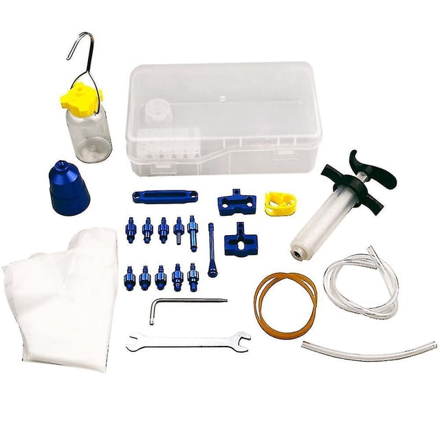Shimanosram Kit de drenaje de freno de disco hidráulico para bicicleta, azul