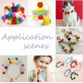 thumbnail image 5 of 100Pcs Fluffy Fur Beads 14cm Mixed Color Soft Fuzzy Bulk Beads for Pens Colorful Spacer Beads for DIY Bracelet Keychain Handicrafts Jewelry Accessories for DIY, 5 of 5