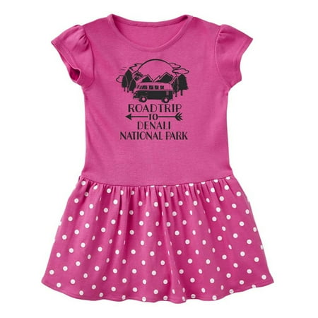 

Inktastic Road Trip To Denali National Park Gift Toddler Girl Dress