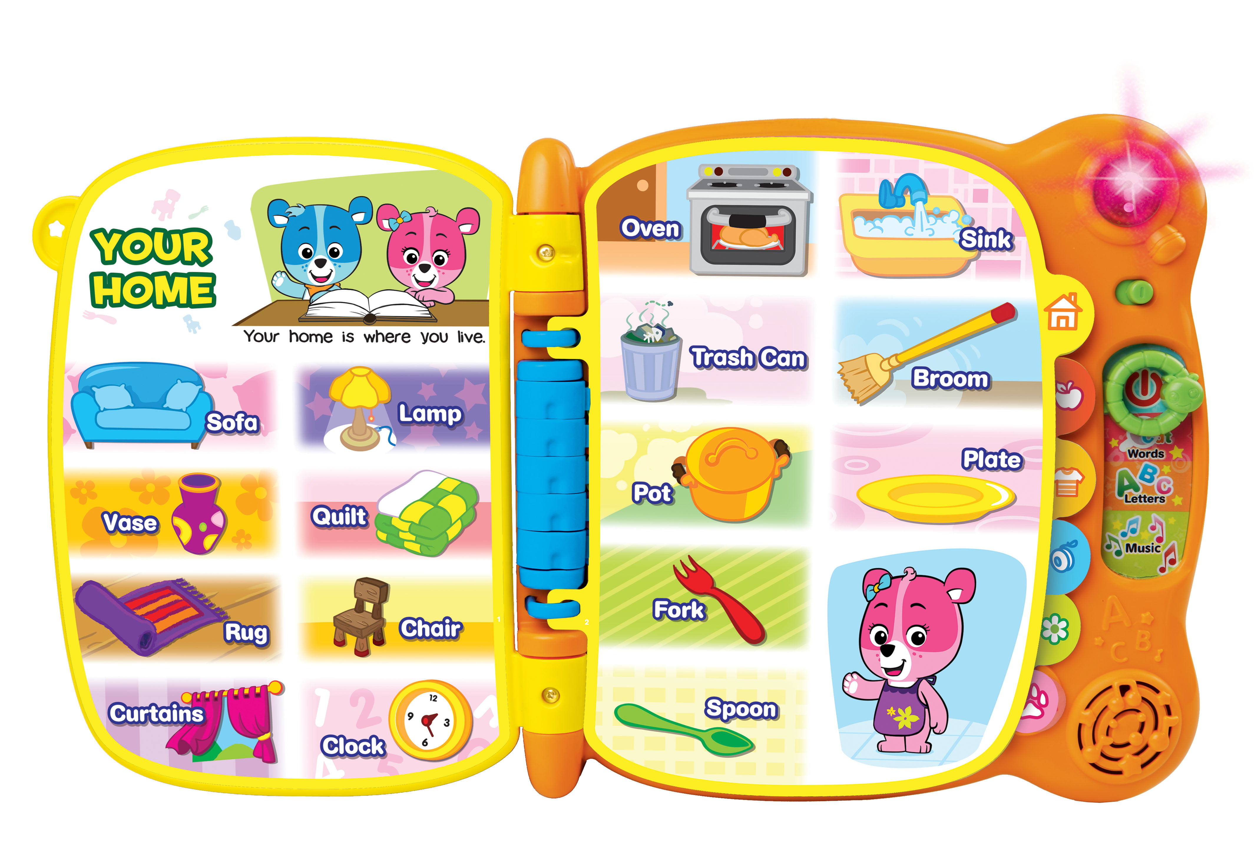 VTech Touch And Teach Word Book Educational Words Electronic Letters Music 