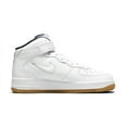 thumbnail image 2 of Men's Nike Air Force 1 Mid QS White/White-Midnight Navy (DH5622 100) - 10, 2 of 6