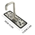 thumbnail image 3 of Kitchen Faucet Suction Drainage Pad, Diatomaceous Material Cuttable Design, 38x13.8cm, Non-Slip for Countertop, 3 of 6