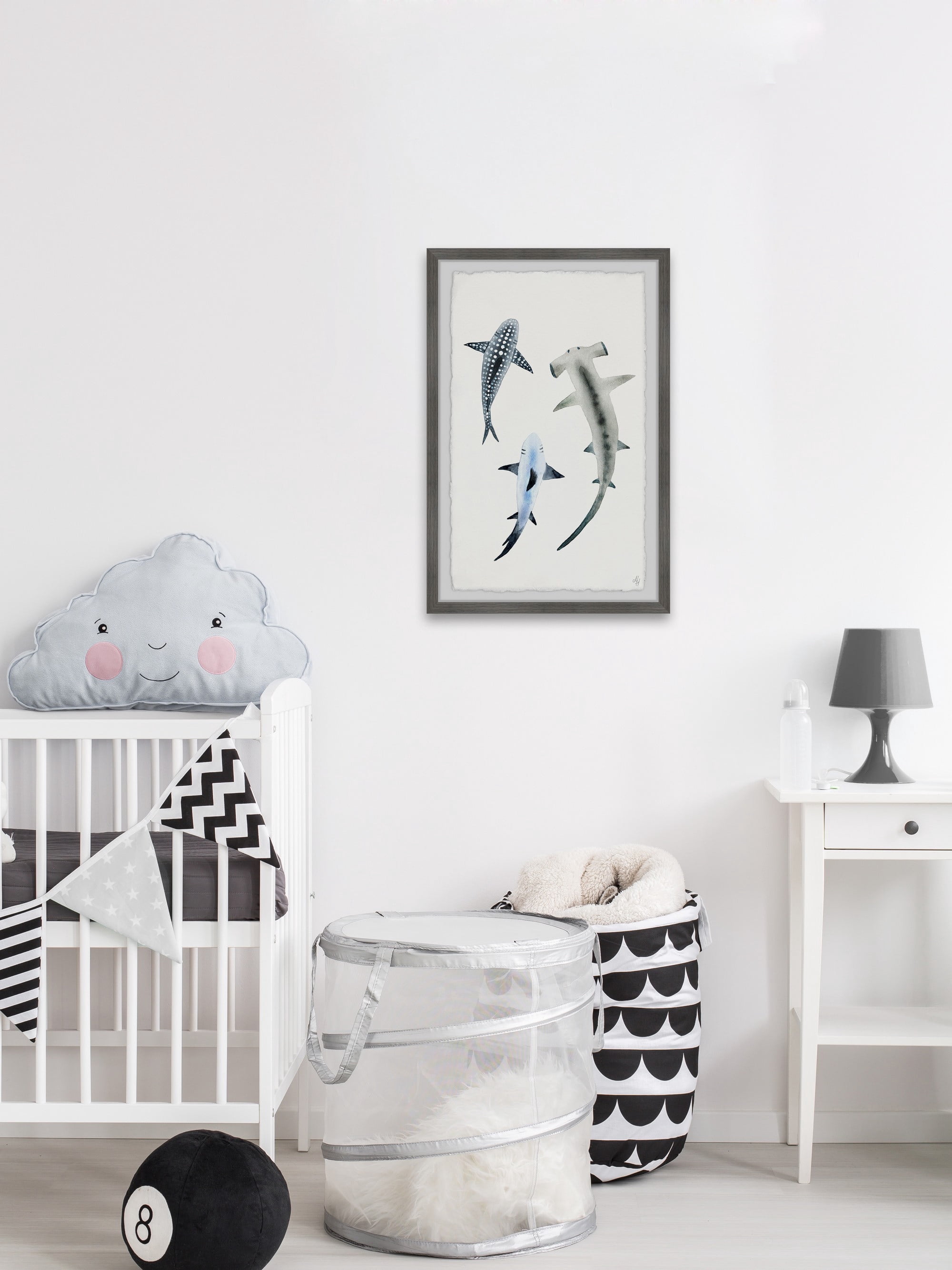 Marmont Hill Shark Trio Framed Wall Art