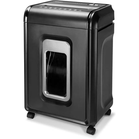 Aurora AU2260XA heavy duty anti-jam 22-sheet crosscut shredder/60 min run time/ 7-gallon pullout basket and casters