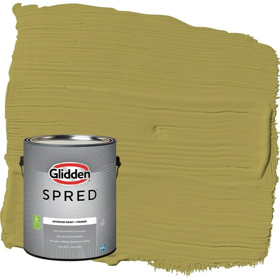 Glidden Spred Gremlin / Green Eggshell Interior Paint with Primer, 1 Gallon