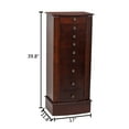 thumbnail image 3 of Topcobe Stella Jewelry Armoire with 8 Drawers, Brown, 3 of 7