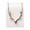 Rose gold, variant on HOOUN Fashion Women Necklace Antler Deer Pendant Collar Statement Chain Lover's Gift-Gold