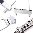 thumbnail image 4 of Height Adjustable Guitar Bridge Tailpiece for Archtop Jazz Guitar Chrome, 4 of 8