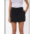 thumbnail image 4 of Belt-Detailed Woven Mini Skort, 4 of 5
