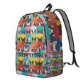 thumbnail image 2 of Boston Terrier Backpack for School,Cute School Bag,Schoolbag with Adjustable Shoulder Straps & Padded Back,15.7"x11.8"x5.5", 2 of 5