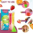 thumbnail image 5 of ACDANC 2026 New 125 Disposable Ice Popsicle Mold Bags,Bpa Free Freezer Tubes with Zip Seals,For Healthy Snacks,Yogurt Sticks,Juice & Fruit Smoothies,Ice Candy Pops,Comes with A Funnel (8X2"), 5 of 6