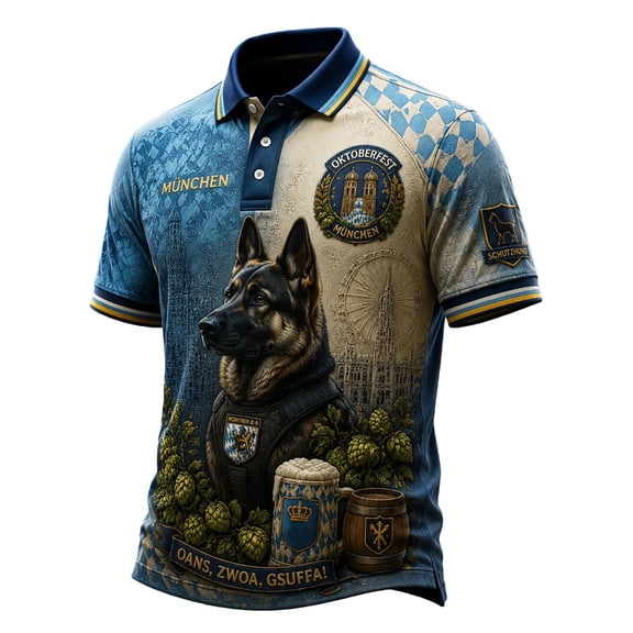 Men's Classic Polo Shirt Short Sleeve Shirts Printed Shirt with Classic Collar Top