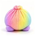 thumbnail image 4 of Rainbow Dumpling Plush Toy - Soft Squeezable Stuffed Bao Toy with Embroidered Face, Plush Steamed Bun Dumpling Stuffed Animals Stuffed Toys Cute Food Plushie for Office Desk Decor Stress Relief Gift, 4 of 7
