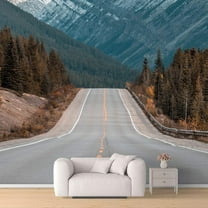 IDEA4WALL 4pcs Highway Peel and Stick Wallpaper Removable Wall Murals Large Wall Stickers for Home Decoration, 66"x24"