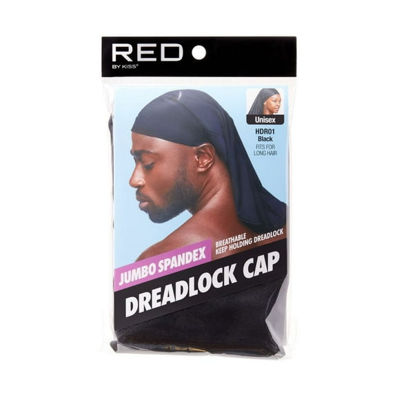Red by Kiss Professional Jumbo Spandex Dreadlock Cap Black #Hdr01