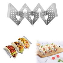 Aminojy Taco Holders Set Of 3, Taco Stand, Stainless Steel Burrito Maker with Comfort Grip, Taco Tray Taco Rack Taco Plate Shells, Hollow Design, Oven, Grill and Dishwasher Safe Walmart Pallets