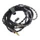 thumbnail image 4 of Cable de auriculares de 3,5 mm Cable de auriculares plateado de 8 núcleos de 3,9 pies y 2 pines para auriculares MP3 MP4, 4 of 8
