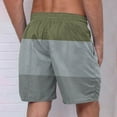 thumbnail image 4 of WAVSUF Summer Drawstring Short Pants Mens Elasticity Shorts Army Green Size 3XL, 4 of 4