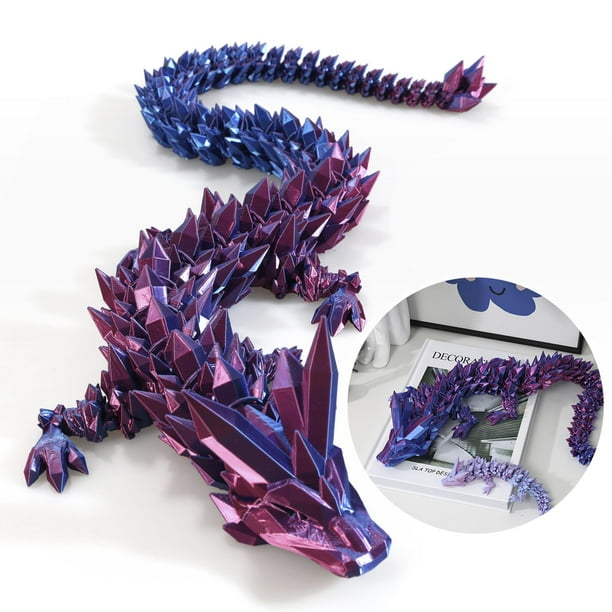 Dragon Toy Dak Haan 30 dragón grande de cristal impreso en 3D